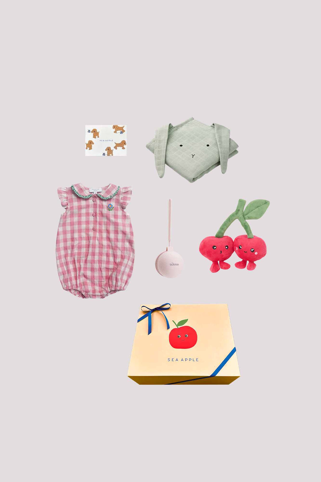 Baby Girl Pink Check Gift Set