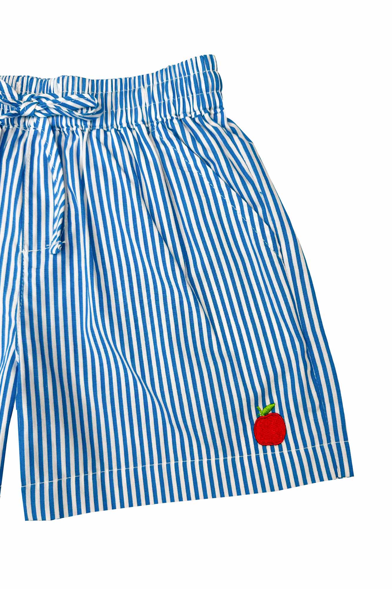 Blue Stripe Apple Kai Shorts