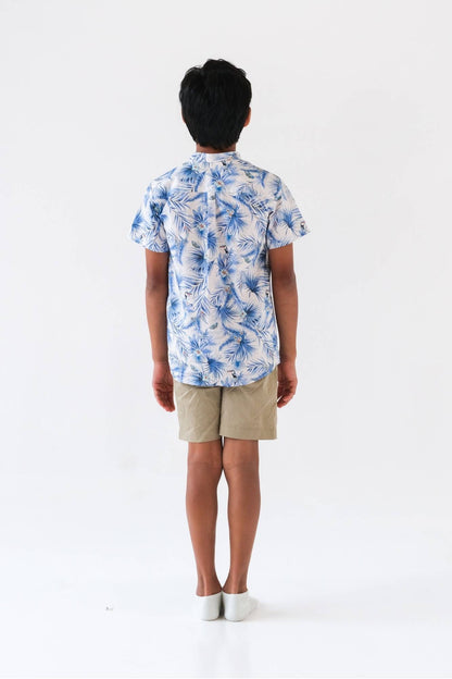 Blue Willow Mandarin Shirt