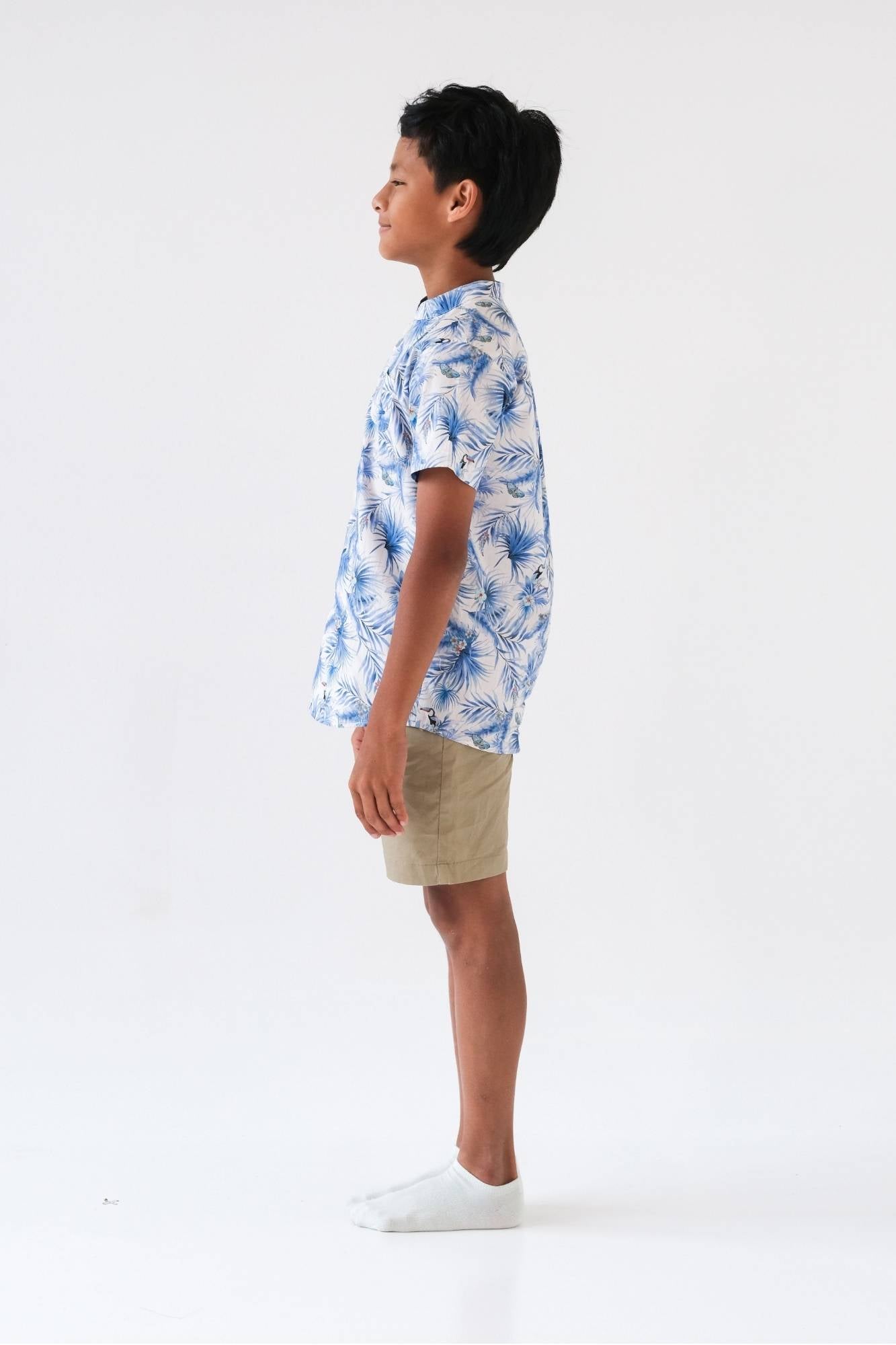 Blue Willow Mandarin Shirt