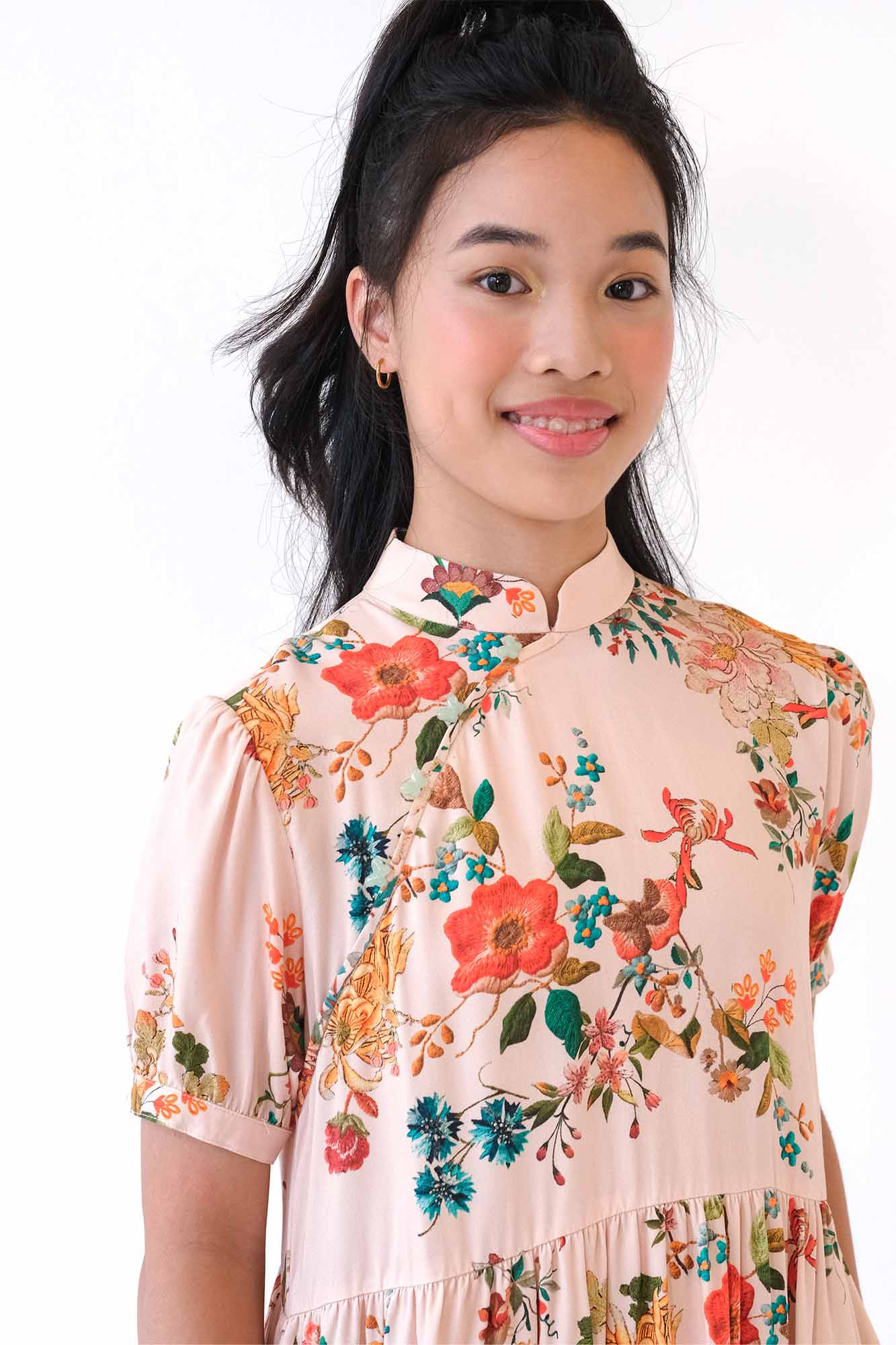 Broderie Blush Claire Cheongsam