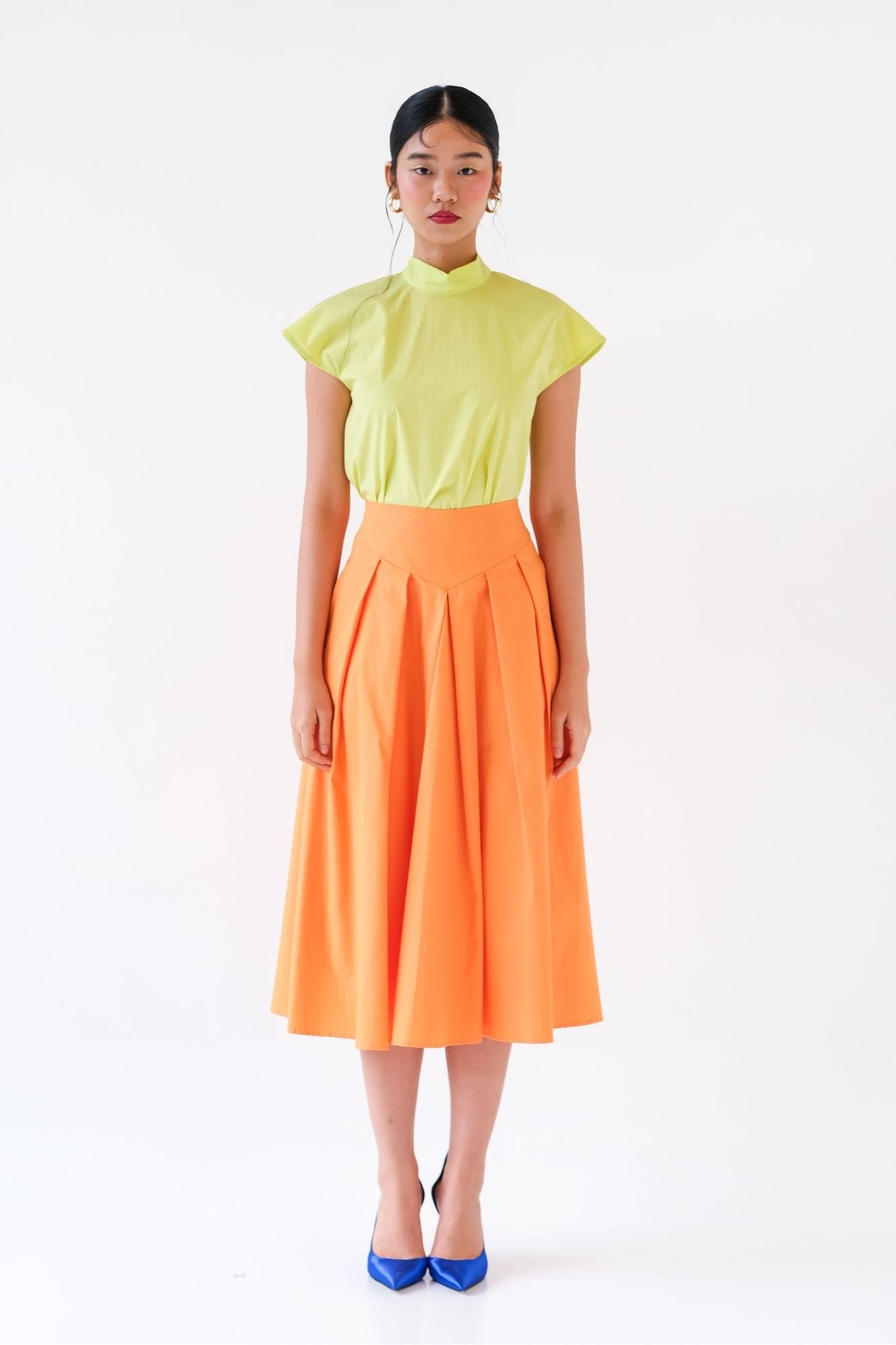 Cantaloupe Yoked Skirt