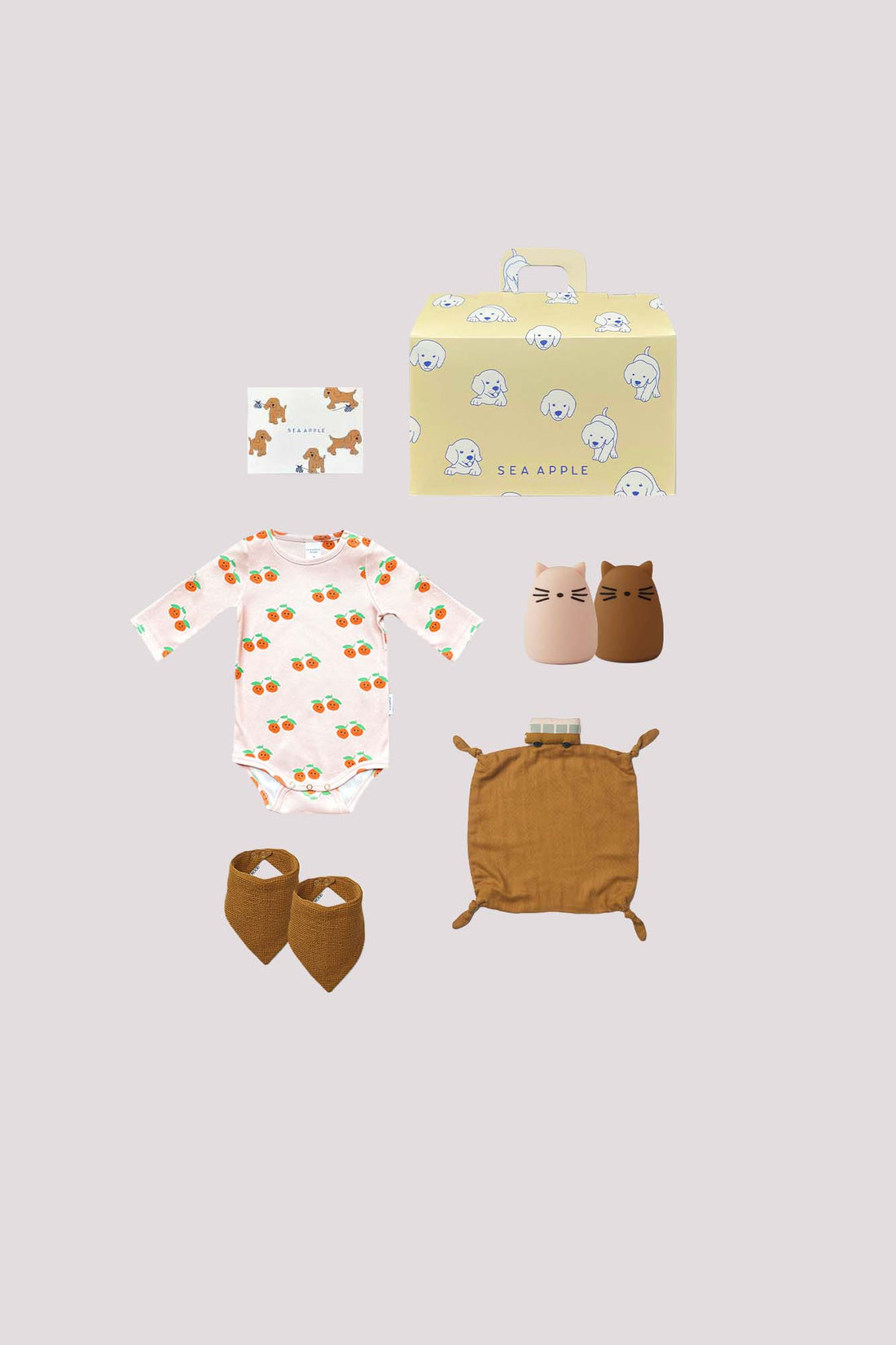 Personalisable Baby Girl Caramel Gift Set