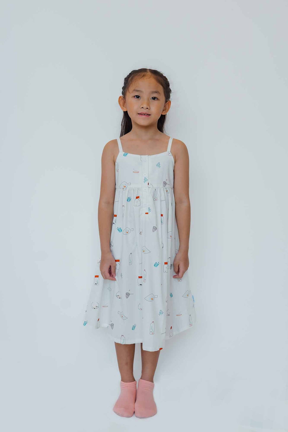 Catch Me Midi Dress - Cloud