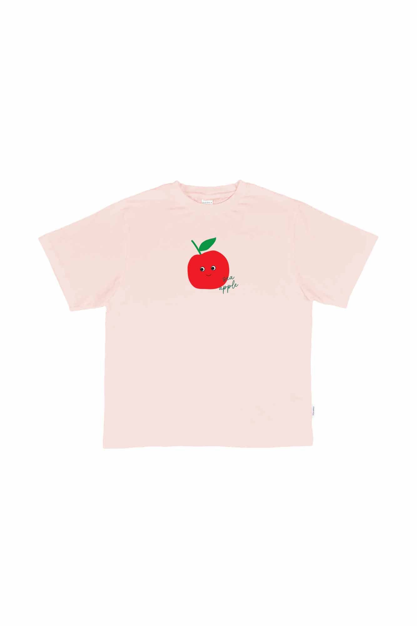 Charlie Apple Blush Oversized Tee