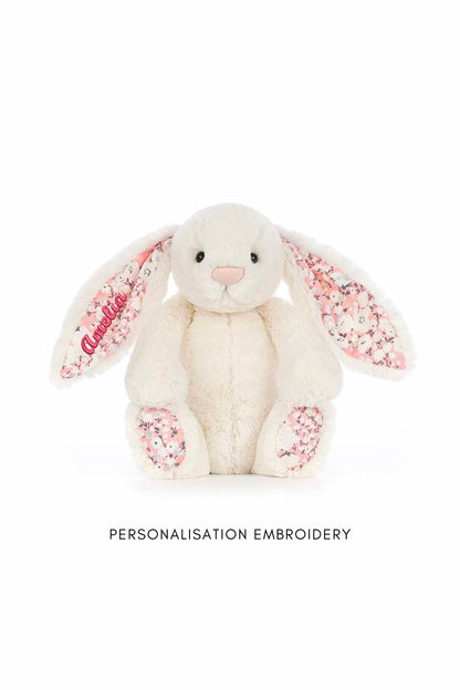 Personalisable Jellycat Blossom Cherry Bunny Medium