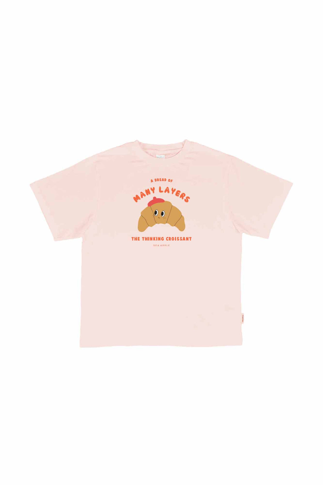 Clemént Croissant Blush Oversized Tee