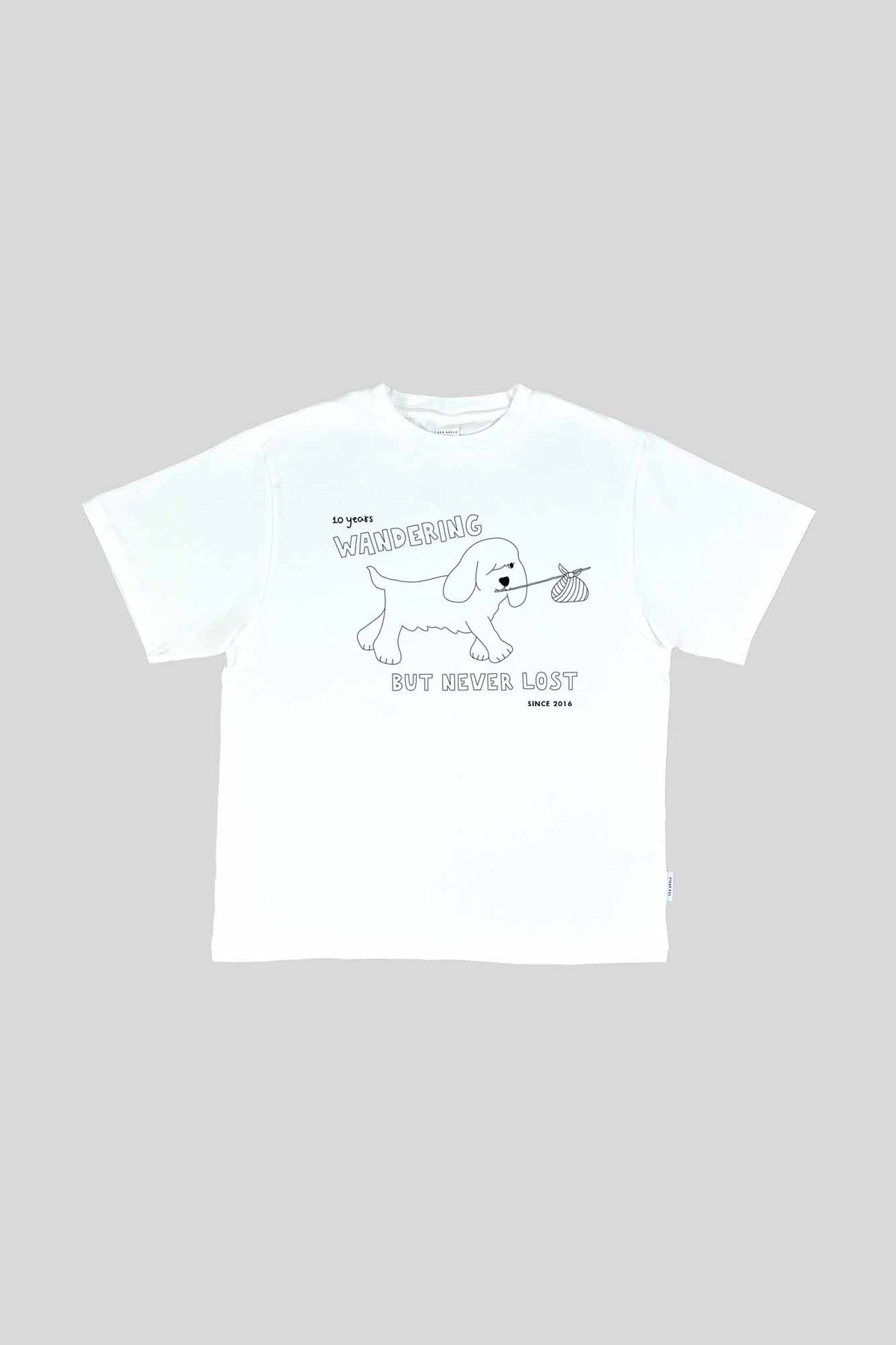 Colour Me! Runaway Dog Cloud Oversized Tee