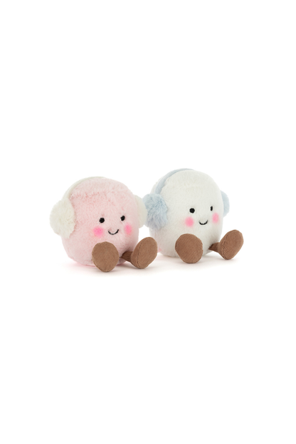 Jellycat Amuseables Toastie Pink and White Marshmallows