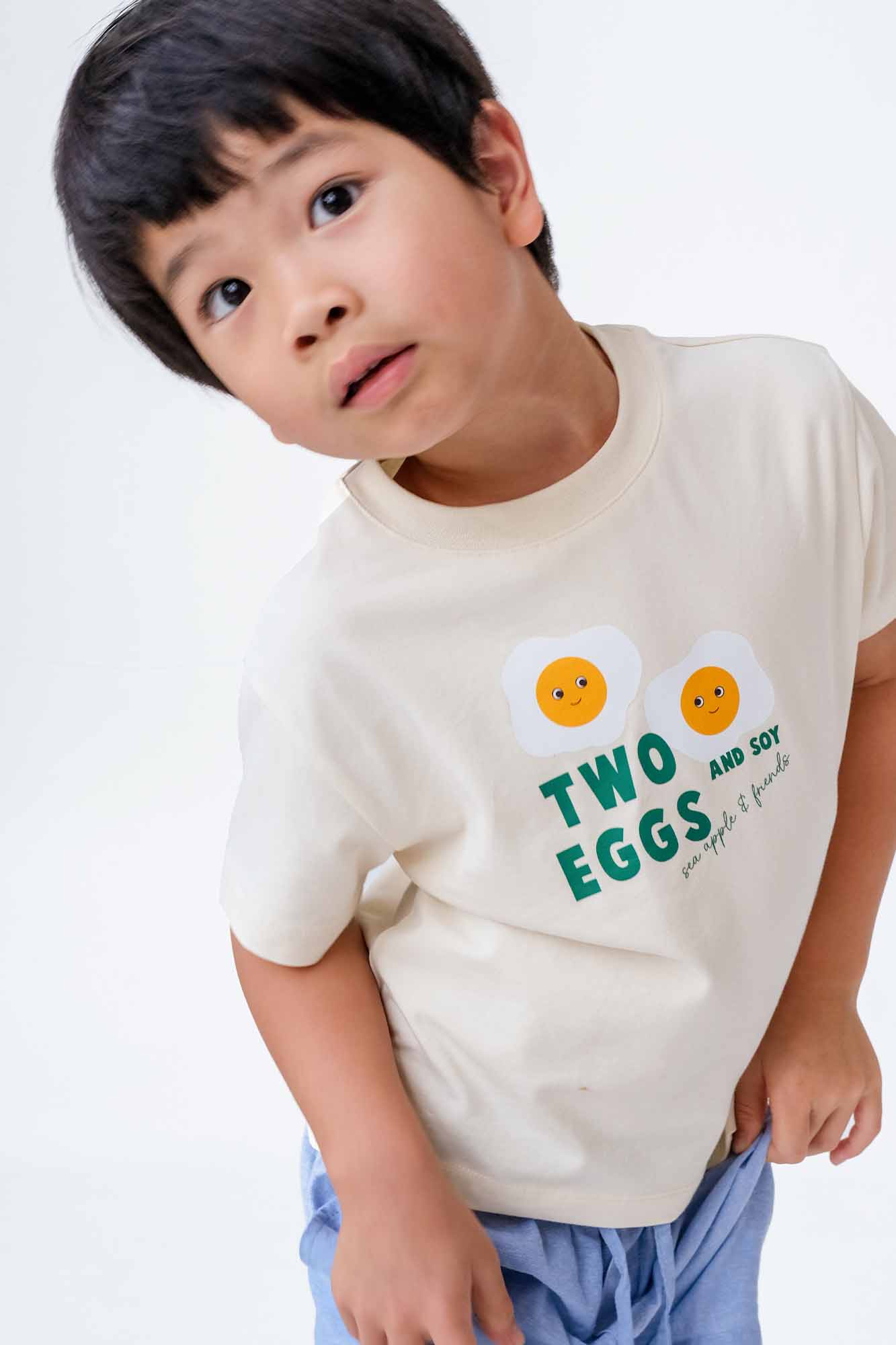 Emmett Egg Sand Oversized Tee