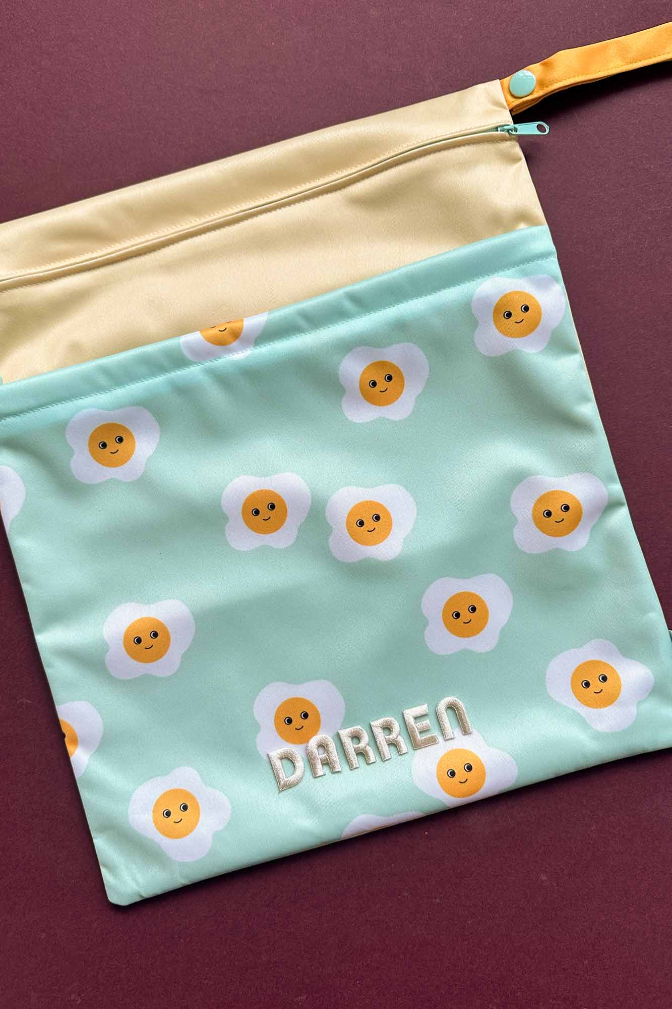 Personalisable Emmett Egg Wet Bag