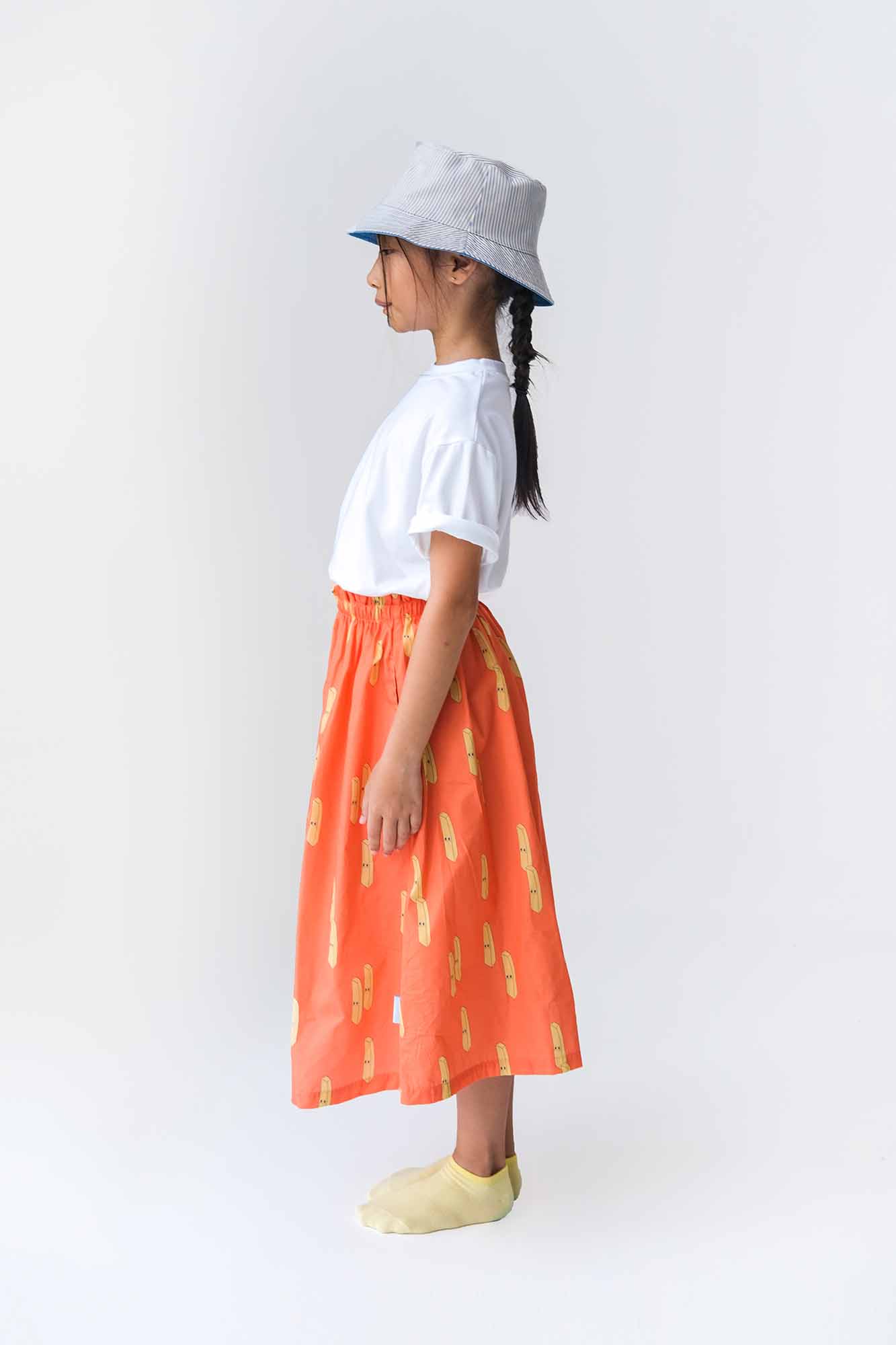 Fries Paperbag Midi Skirt