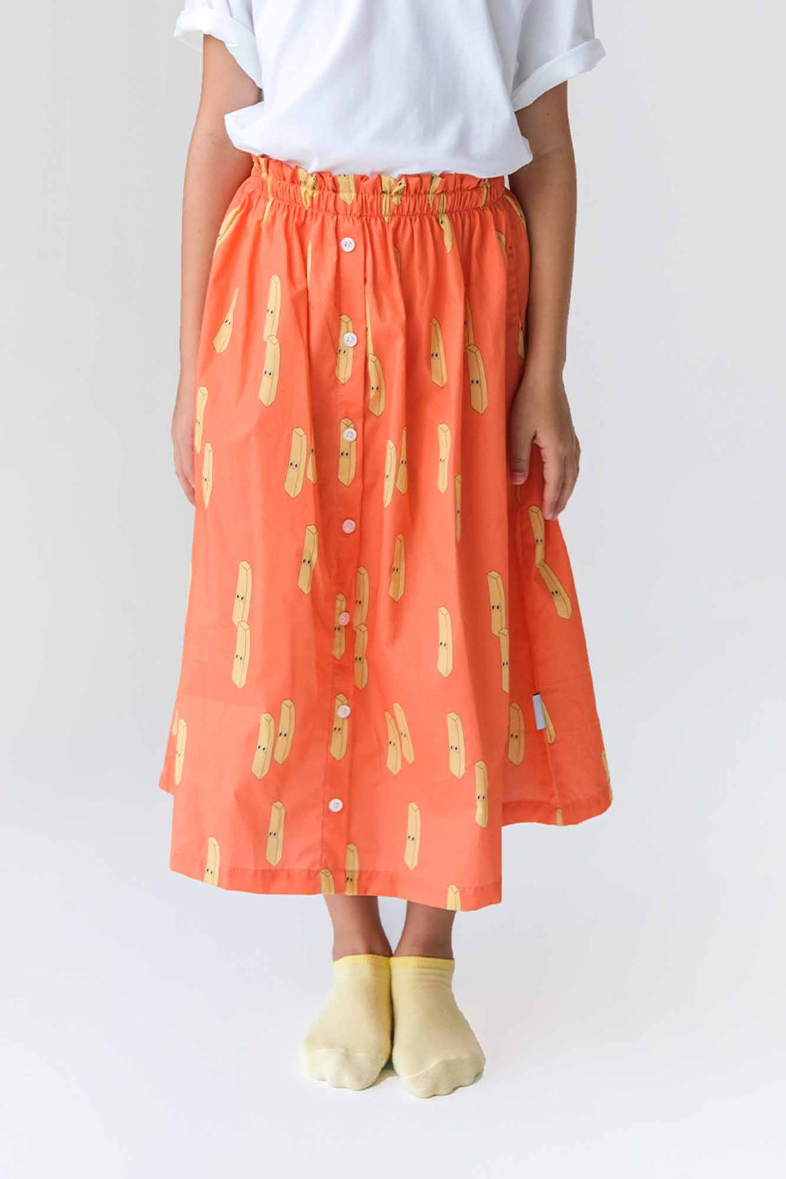 Fries Paperbag Midi Skirt