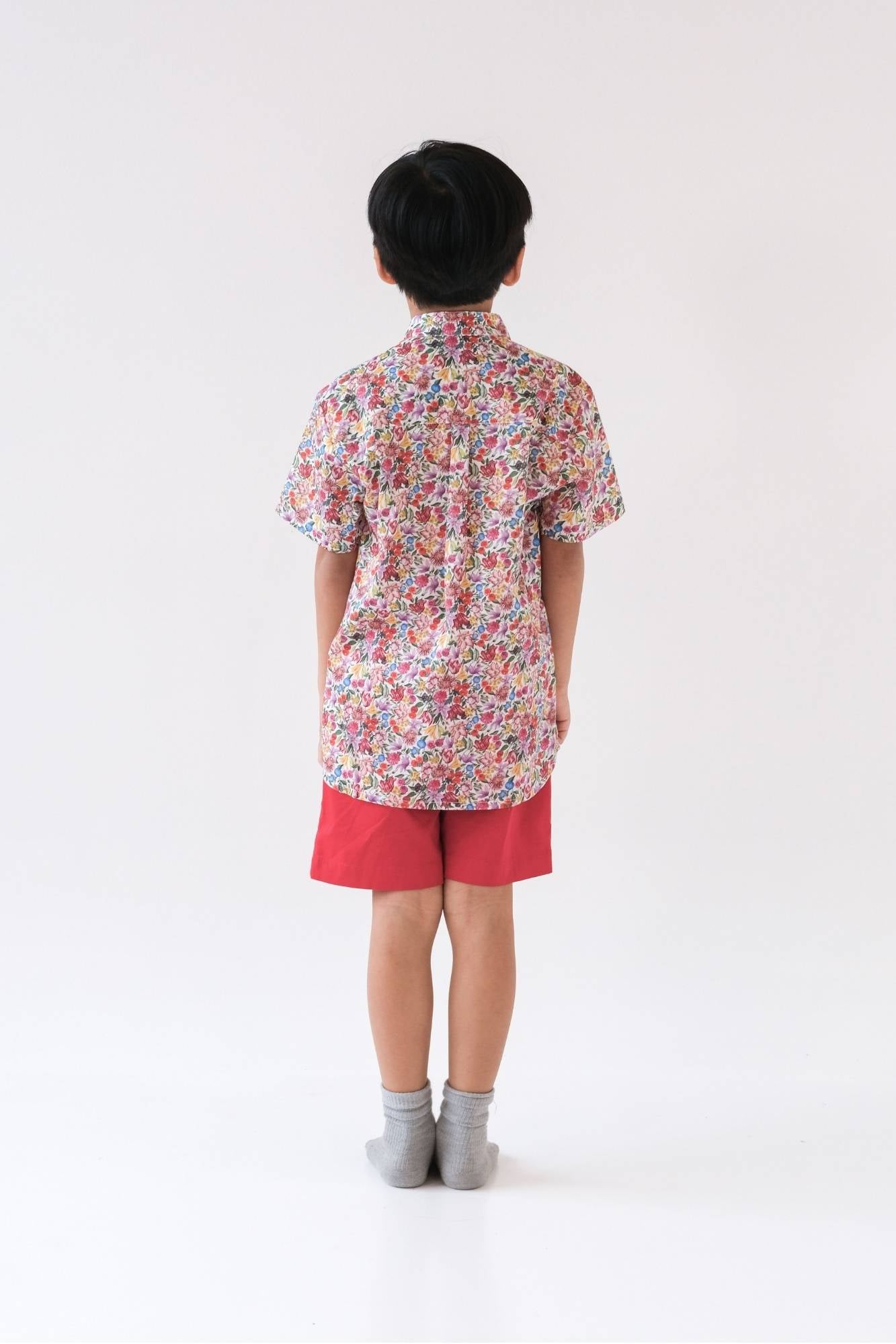 Full Bloom Liberty Mandarin Shirt