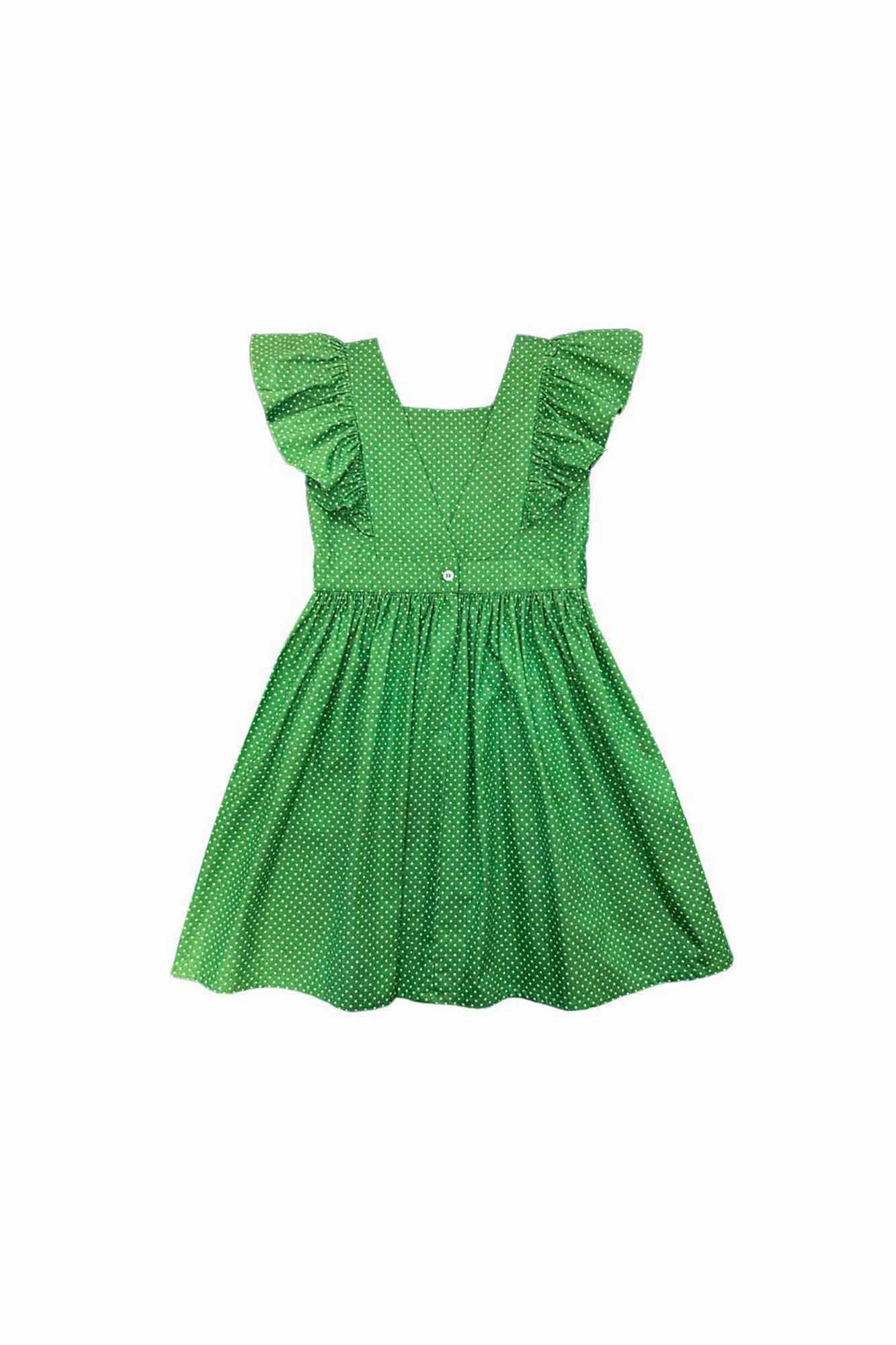 Green Polka Dot Amanda Dress