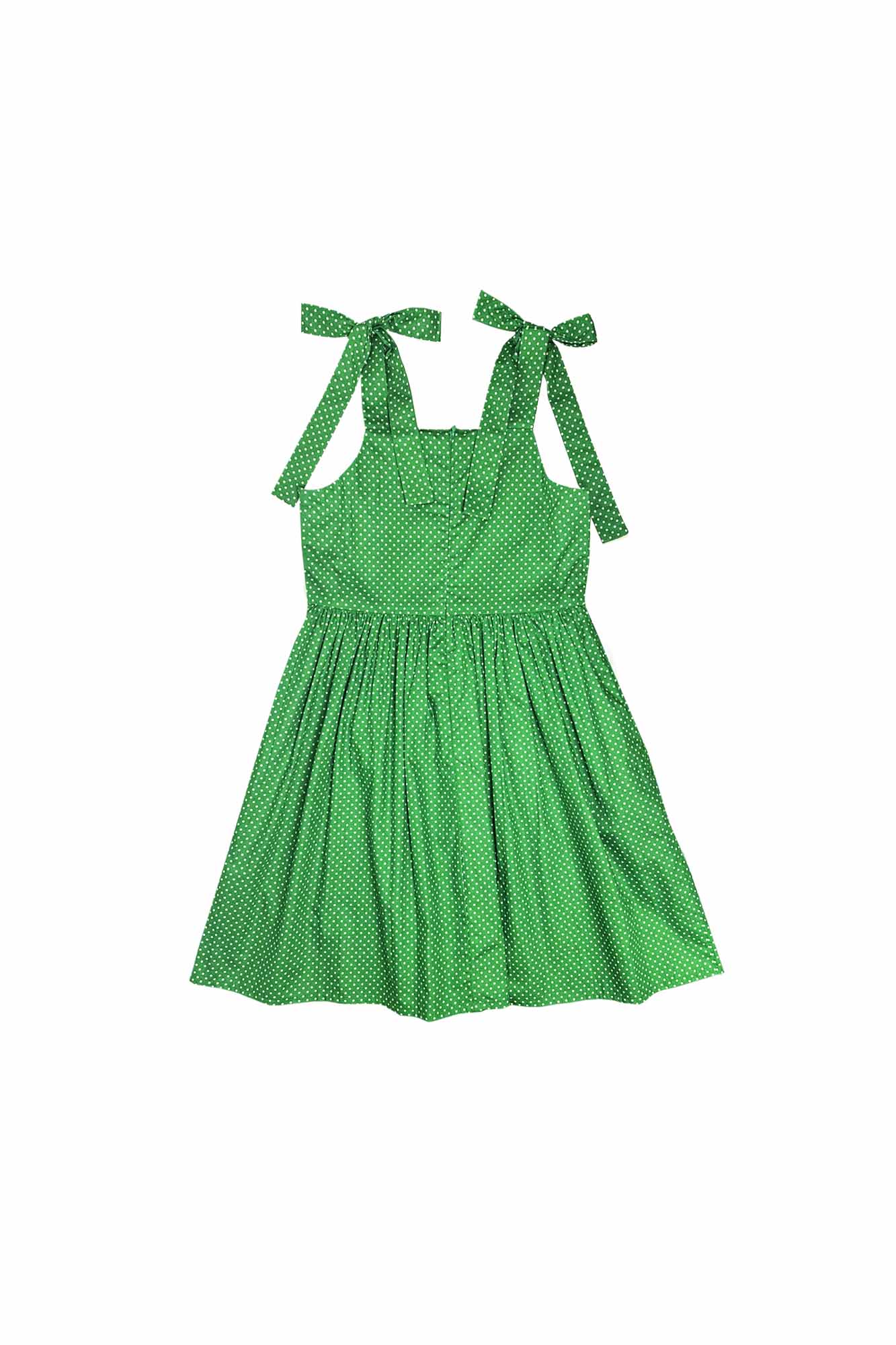 Green Polka Dot Chloe Dress Sea Apple Green Polka Dot Chloe Dress Sea Apple
