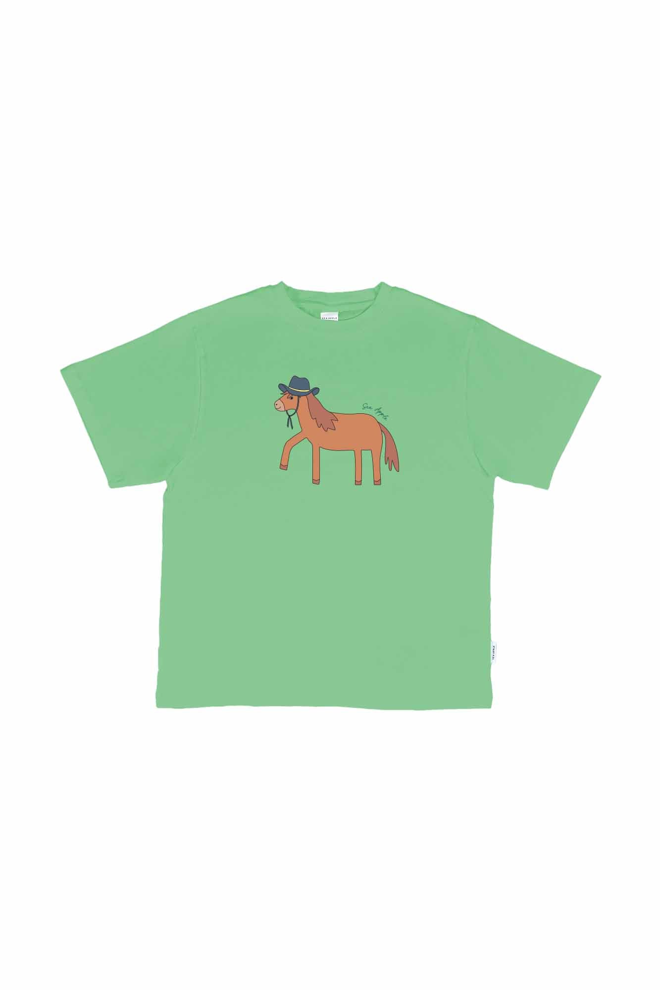 Horse Run Forest Oversized Tee