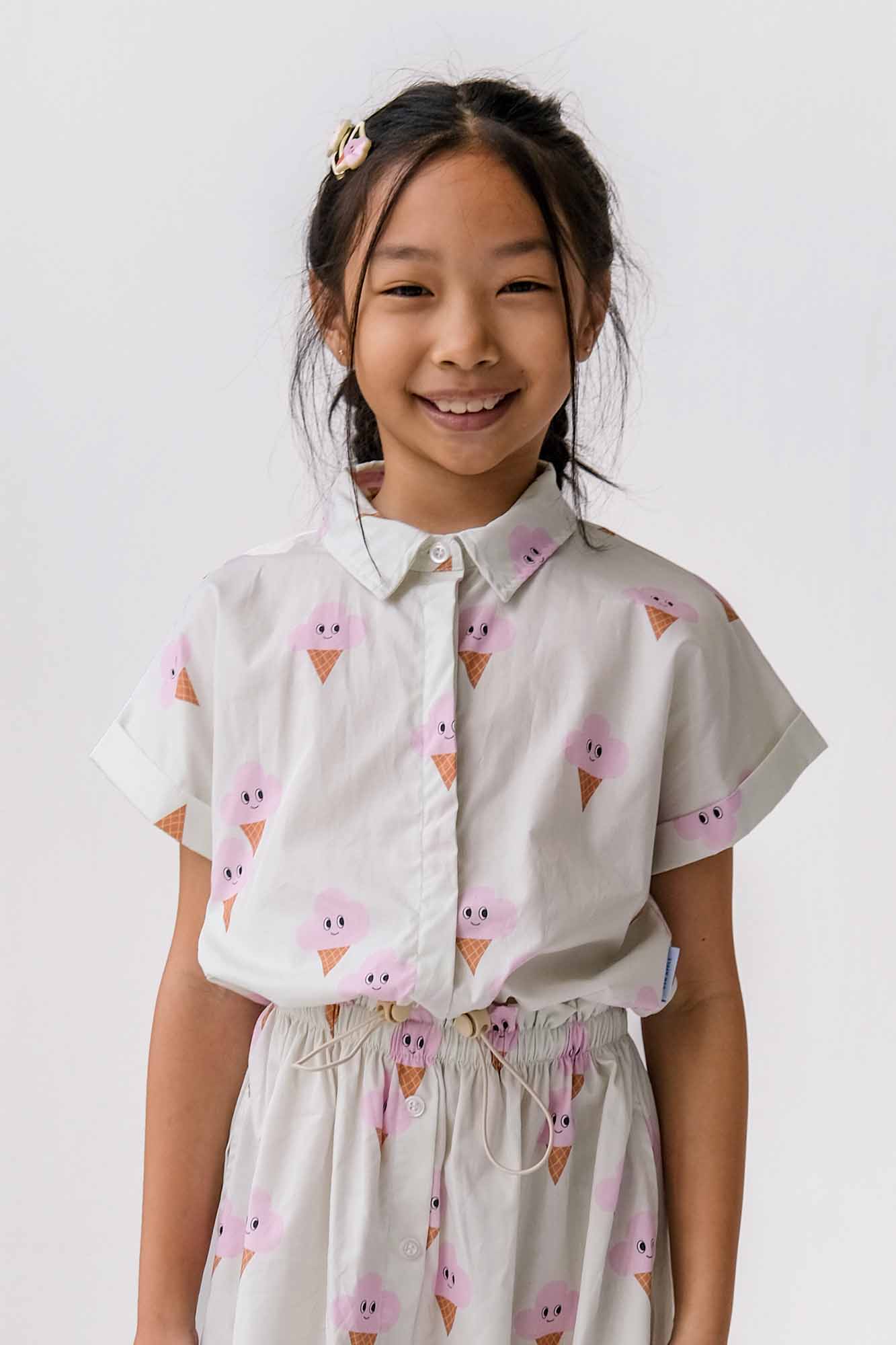 Illy Ice Cream Drawstring Shirt Sea Apple Illy ice cream drawstring shirt sea apple