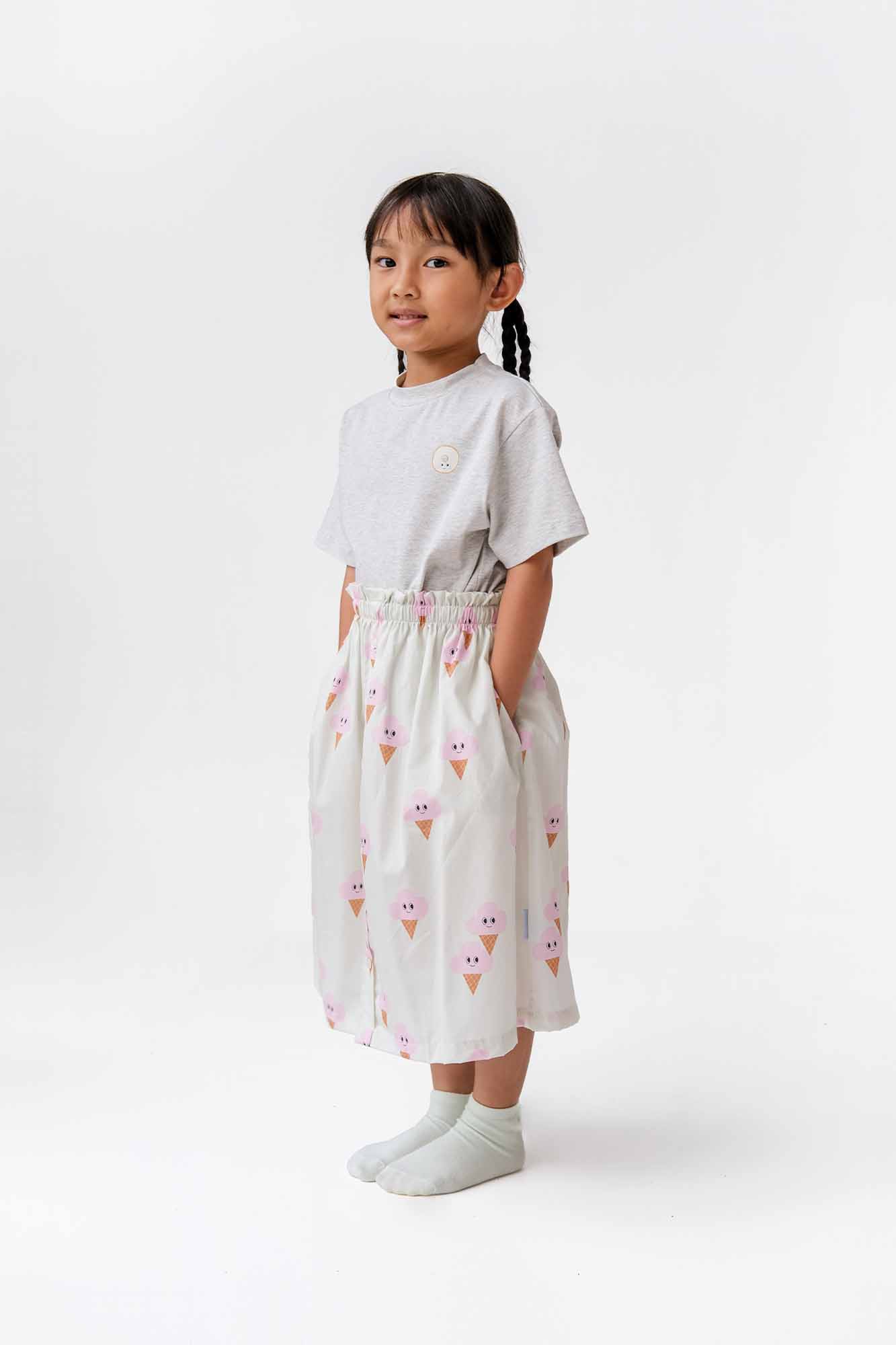 Illy Ice Cream Paperbag Midi Skirt