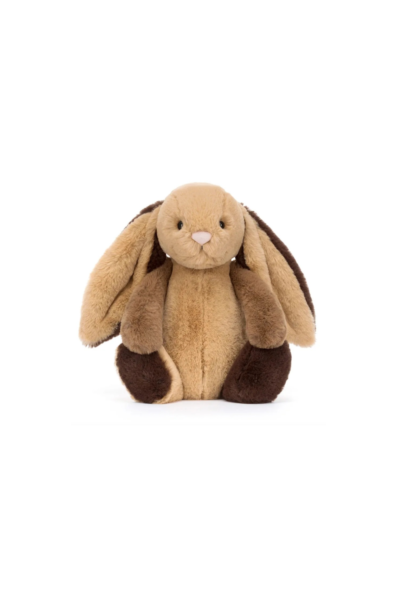 Personalisable Jellycat Bashful Bunny Patchwork Brown