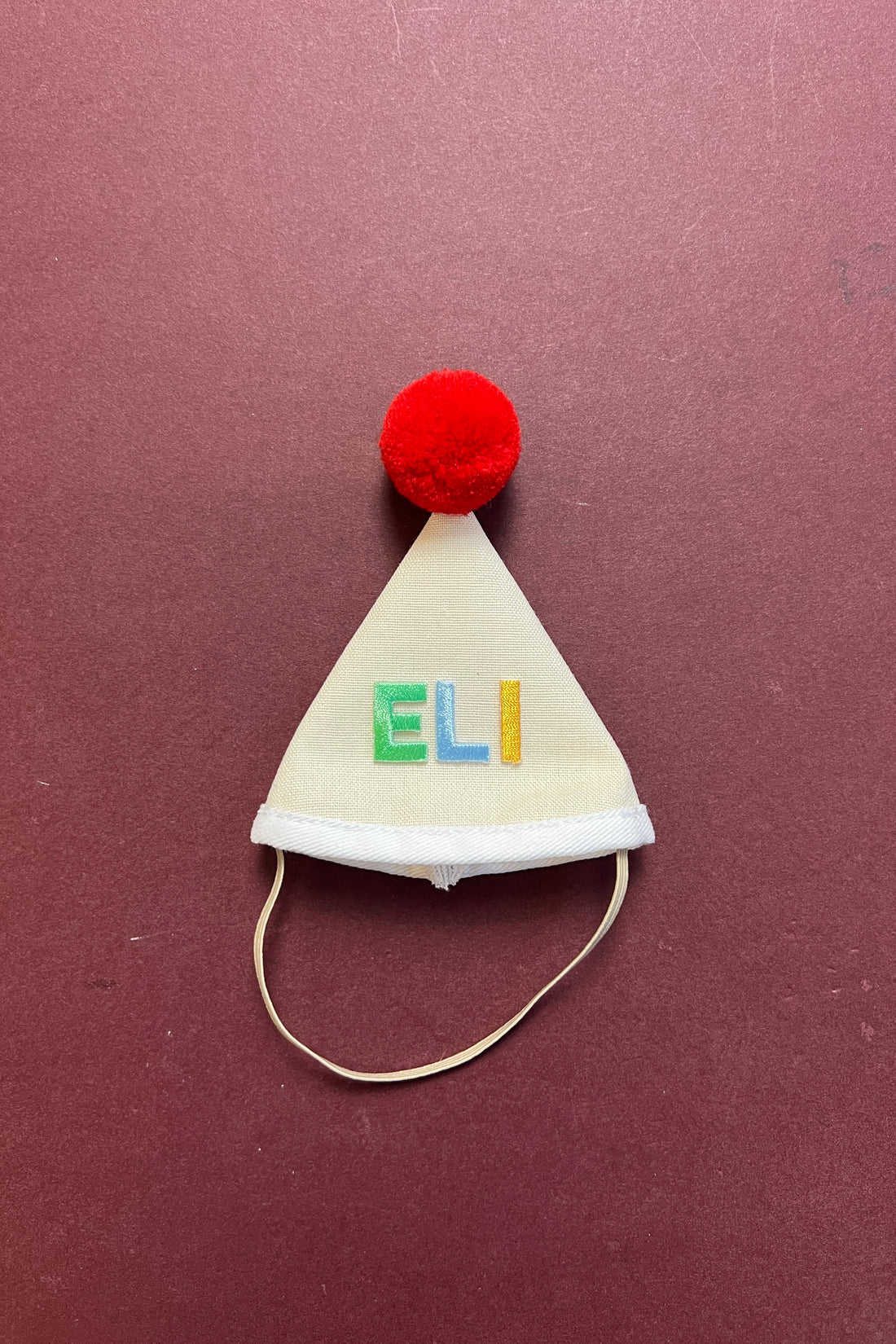 Mini Plush Party Hat Ivory