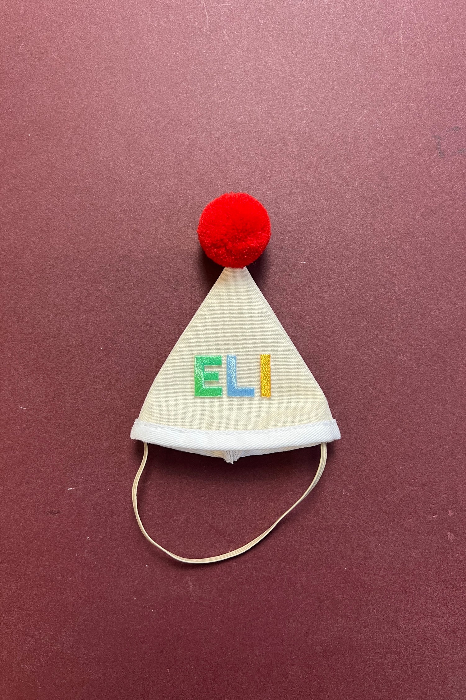 Mini Plush Party Hat Ivory