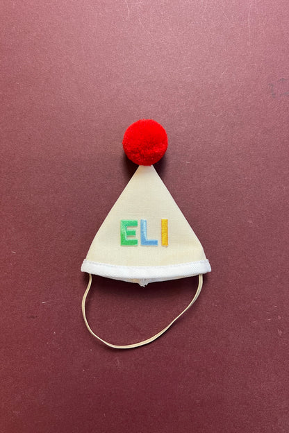Mini Plush Party Hat Ivory