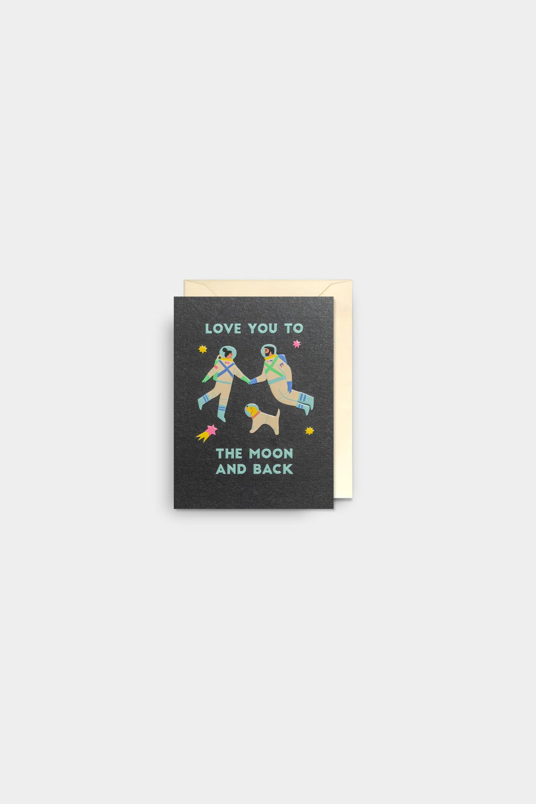 Astronauts To The Moon and Back Mini Card