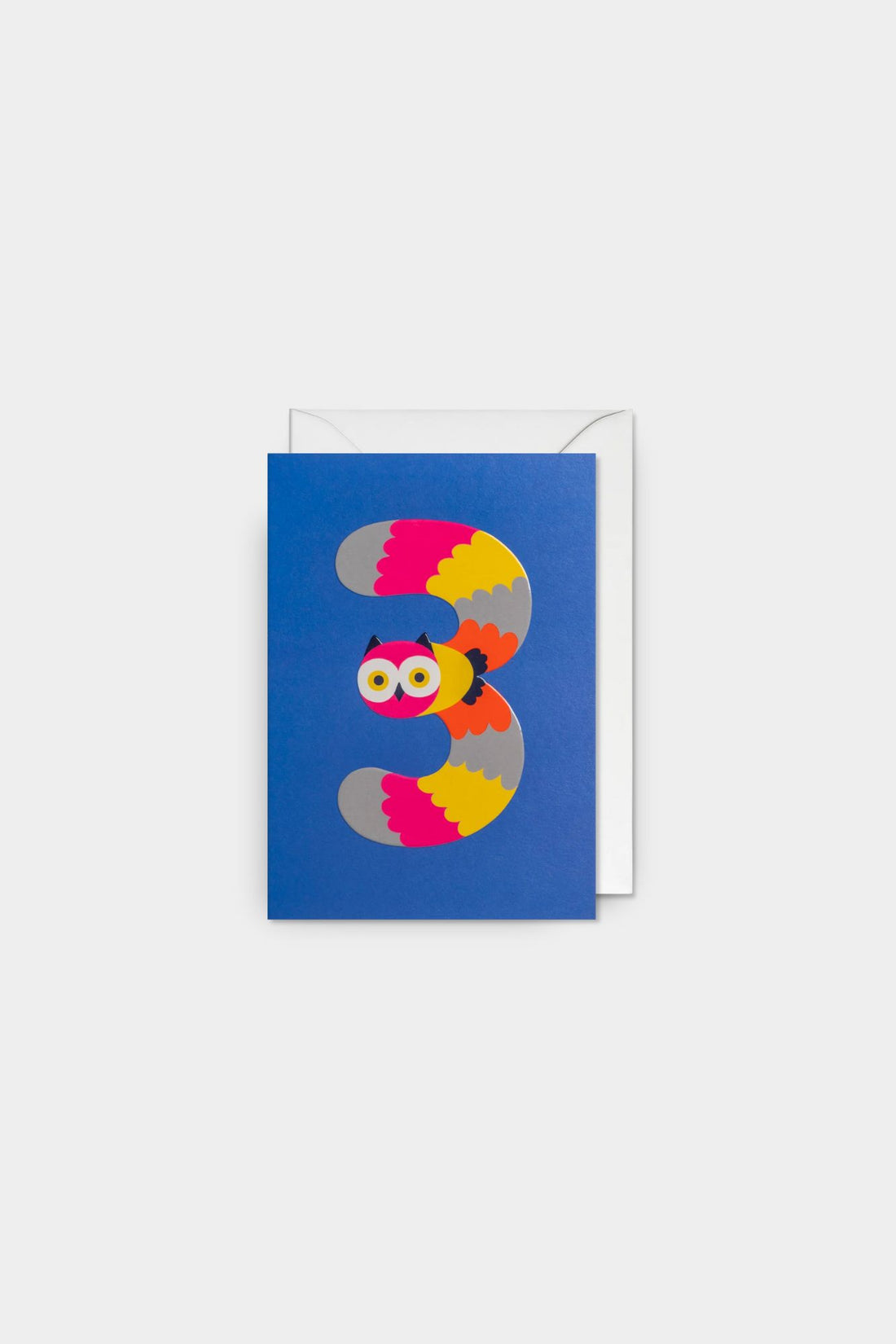 Three Today Owl Greeting Card