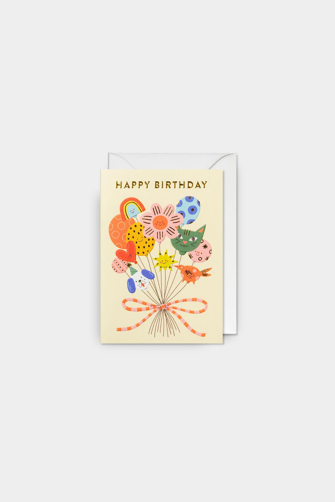 Happy Birthday Balloons Greeting Card
