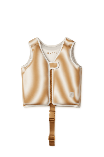 Liewood Stripe Sandy/Golden Caramel Dove Swim Vest