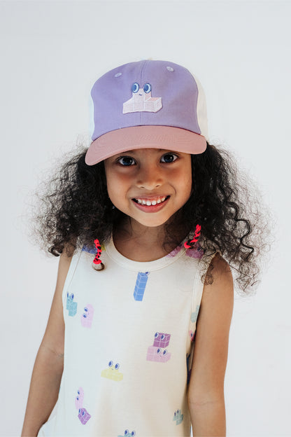 Personalisable Lilac Adjustable Cap Kids