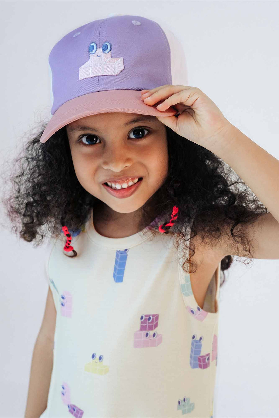 Personalisable Lilac Adjustable Cap Kids