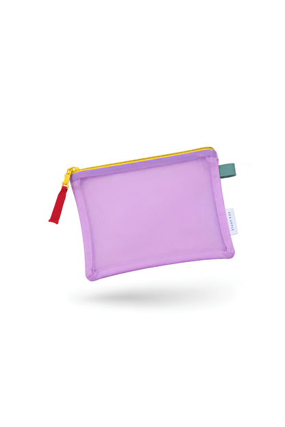 Personalisable Lilac Mesh Pouch
