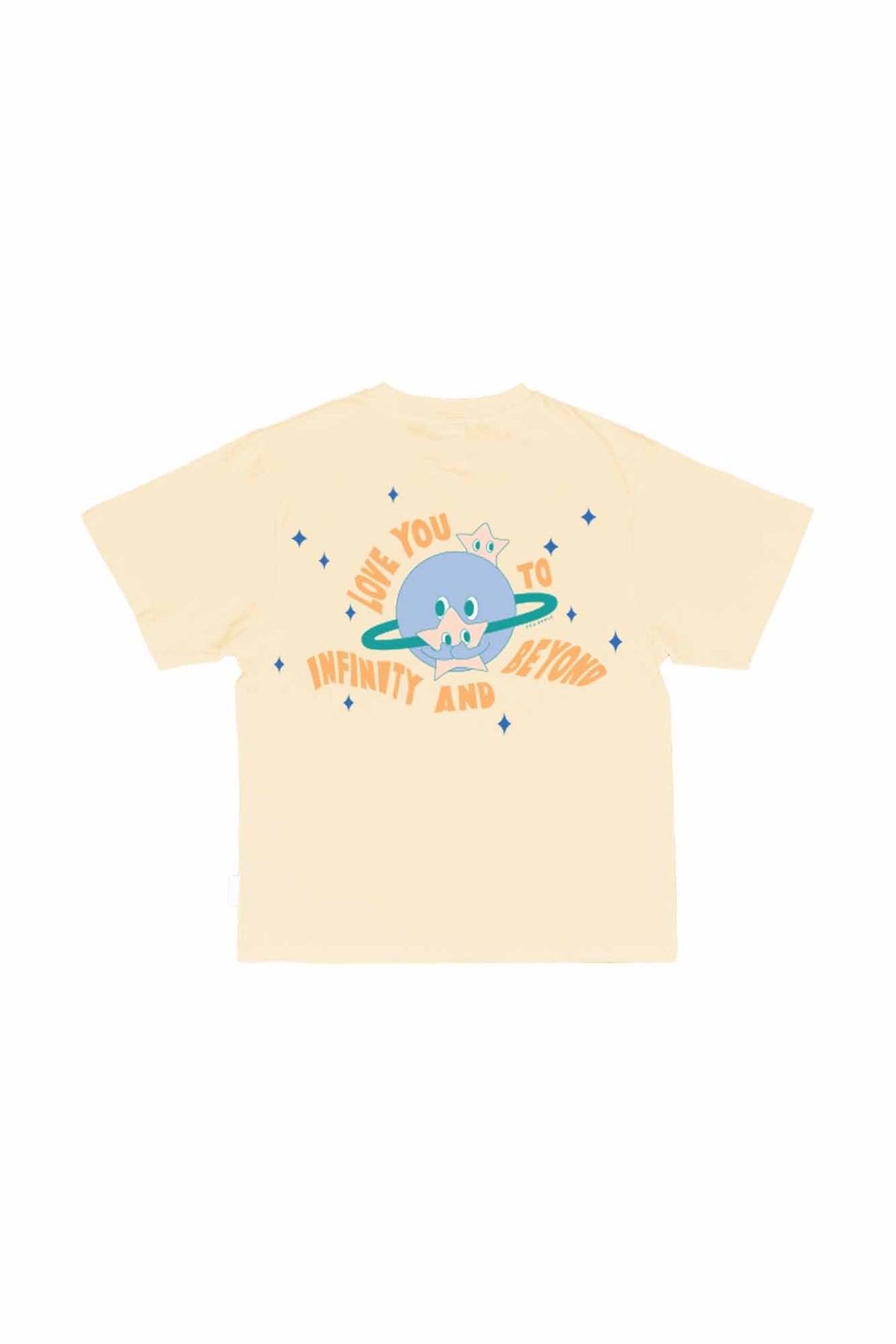 Love You To Infinity And Beyond Sand Oversized Tee
