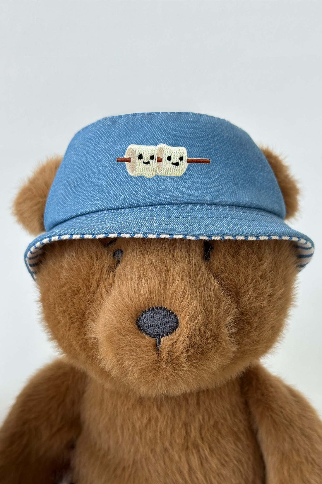 Mini Striped Denim Reversible Bucket Hat