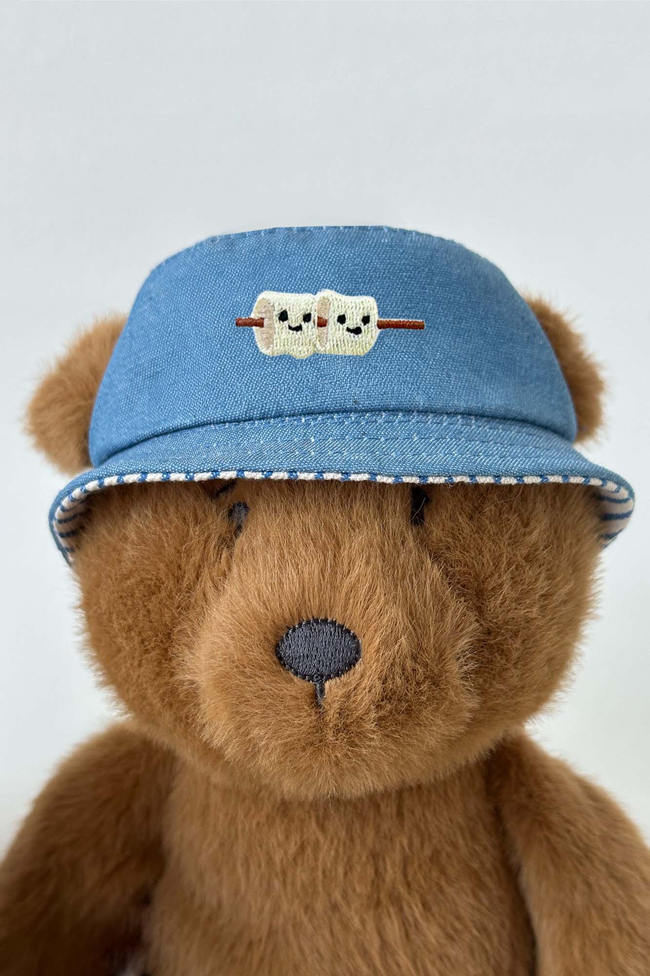 Personalisable Mini Striped Denim Reversible Bucket Hat