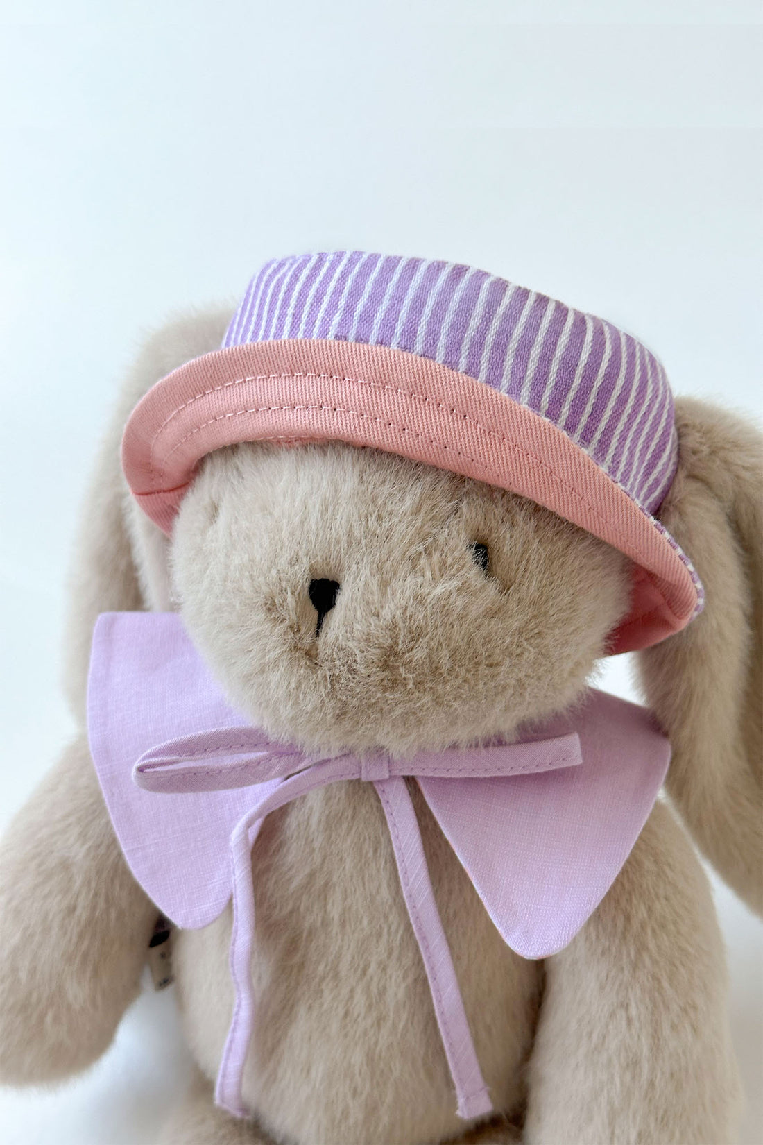 Mini Striped Pink Reversible Bucket Hat