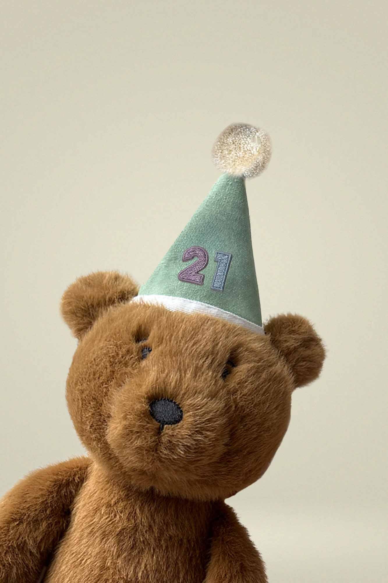 Mini Plush Party Hat Green