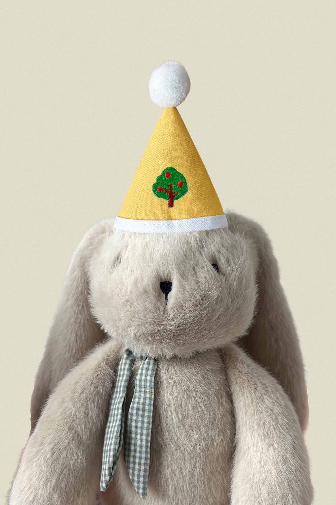 Mini Plush Party Hat Yellow