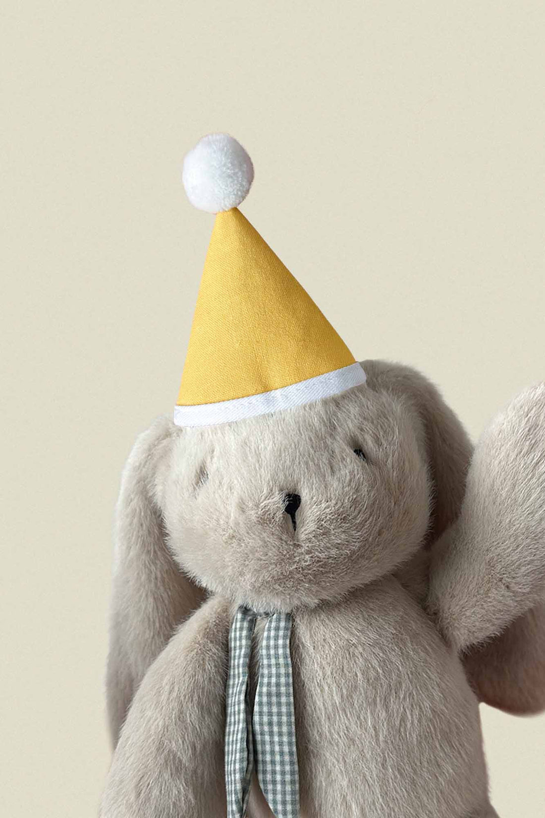 Mini Plush Party Hat Yellow