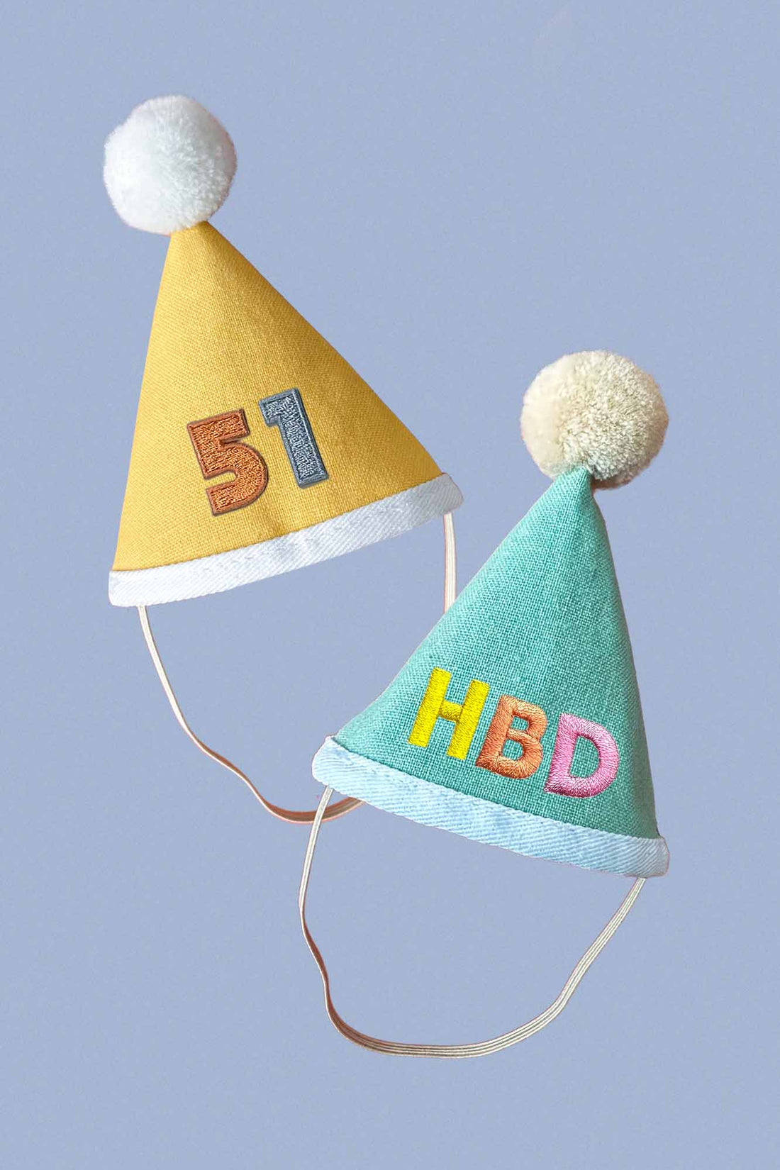 Mini Plush Party Hat Yellow