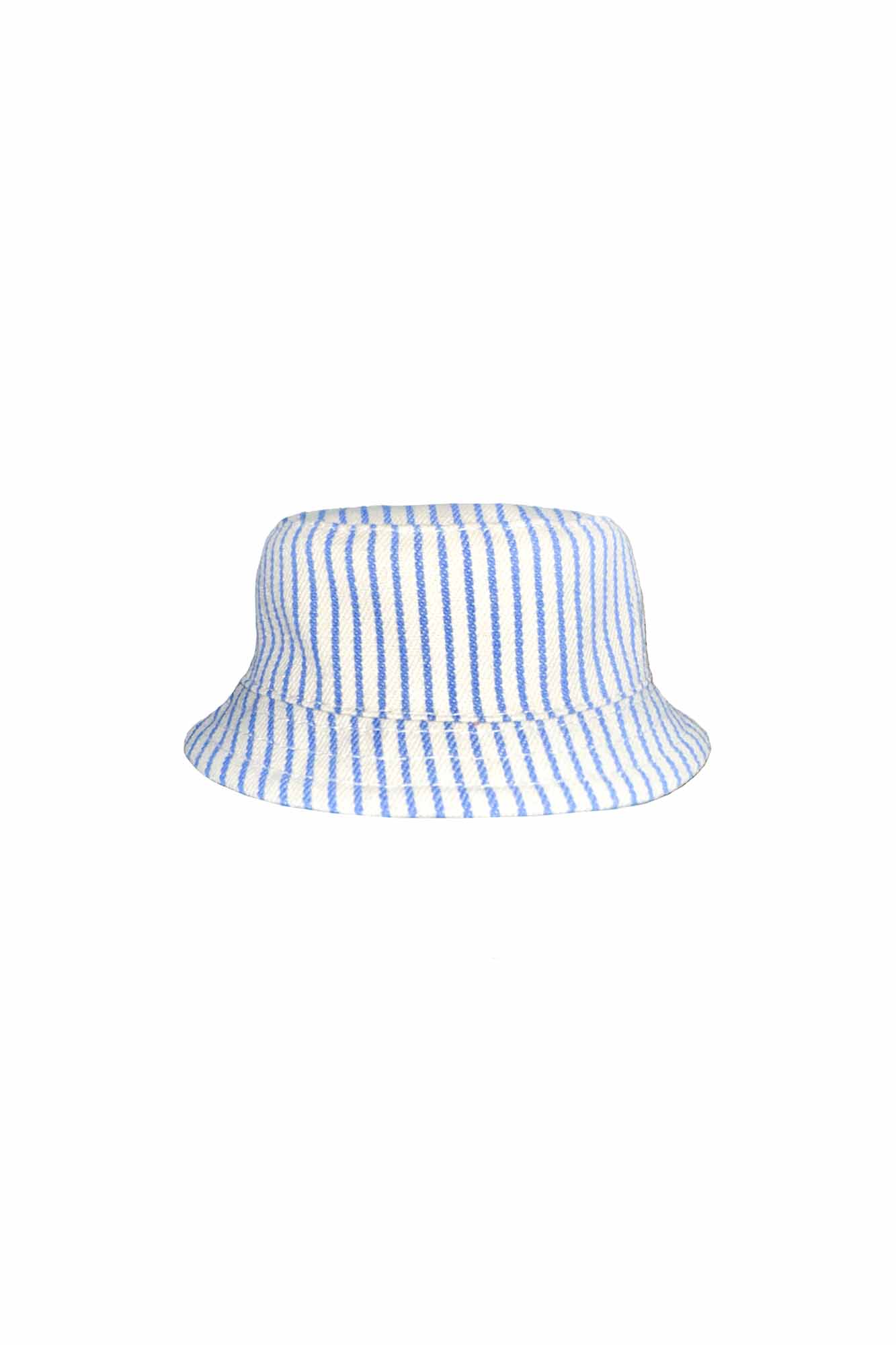 Personalisable Mini Striped Denim Reversible Bucket Hat
