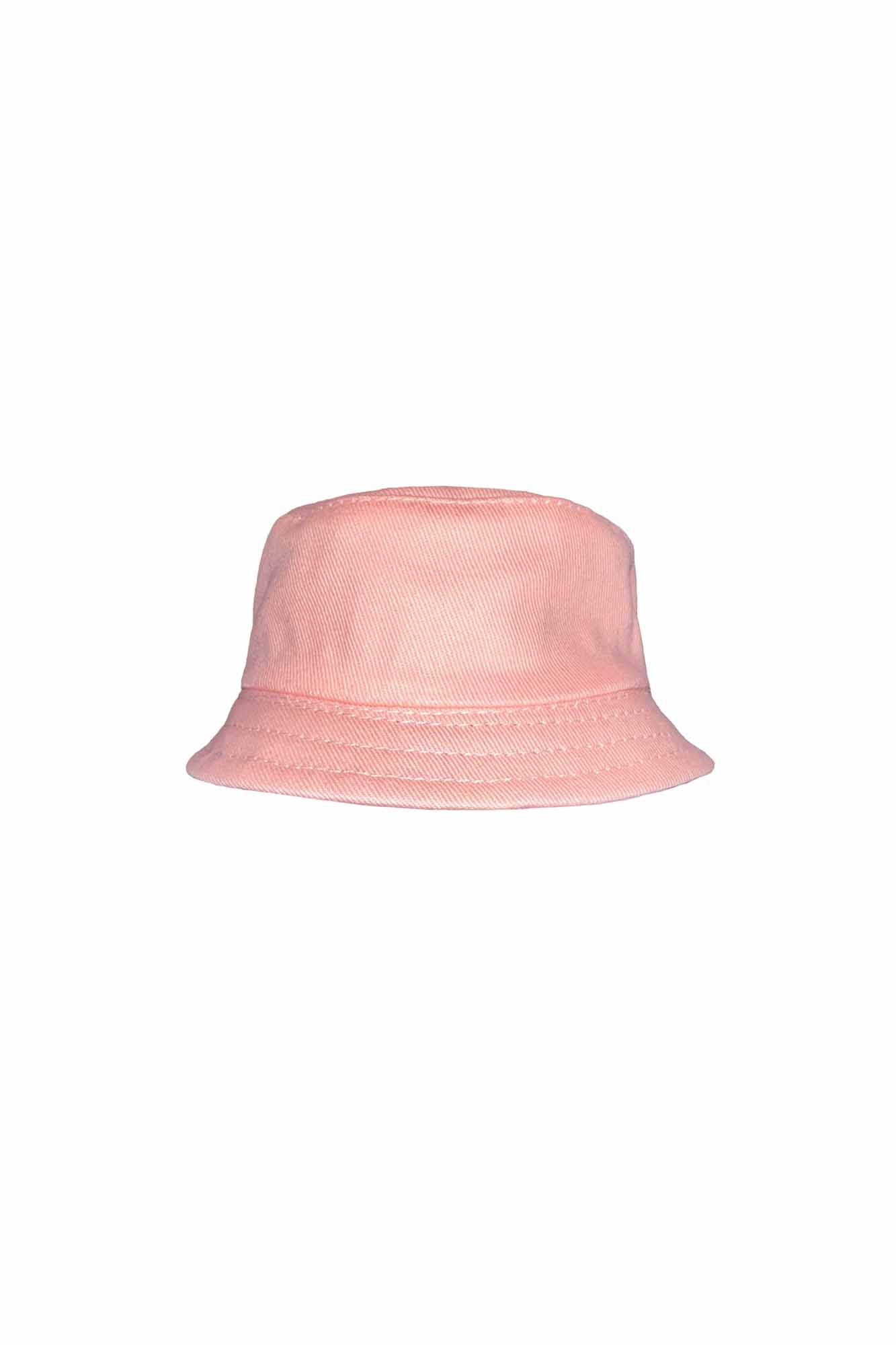Mini Striped Pink Reversible Bucket Hat