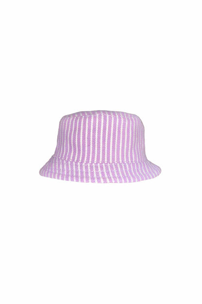 Mini Striped Pink Reversible Bucket Hat