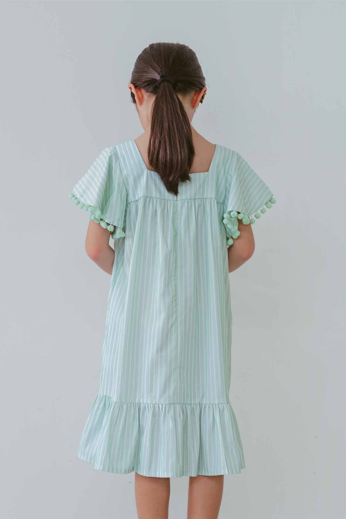 Mint Stripe Rebecca Dress