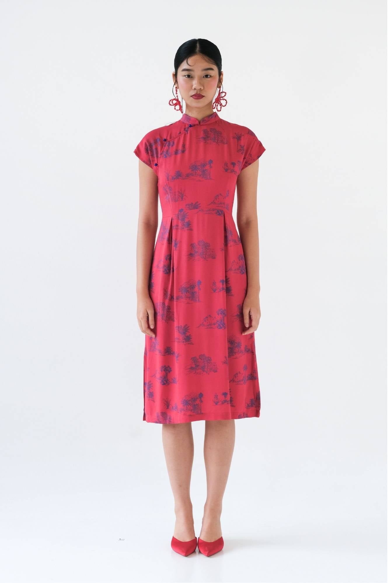 Modern Toile Cheongsam