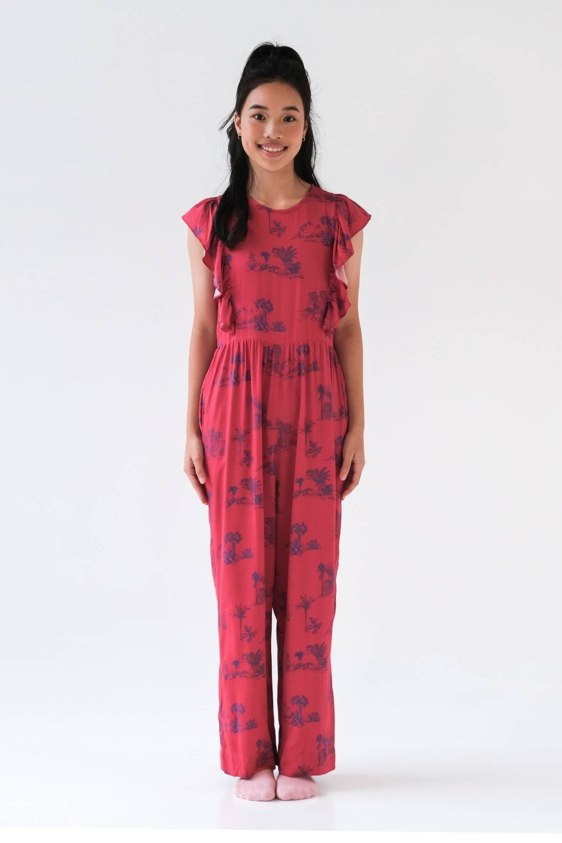 Modern Toile Tweens Holly Jumpsuit