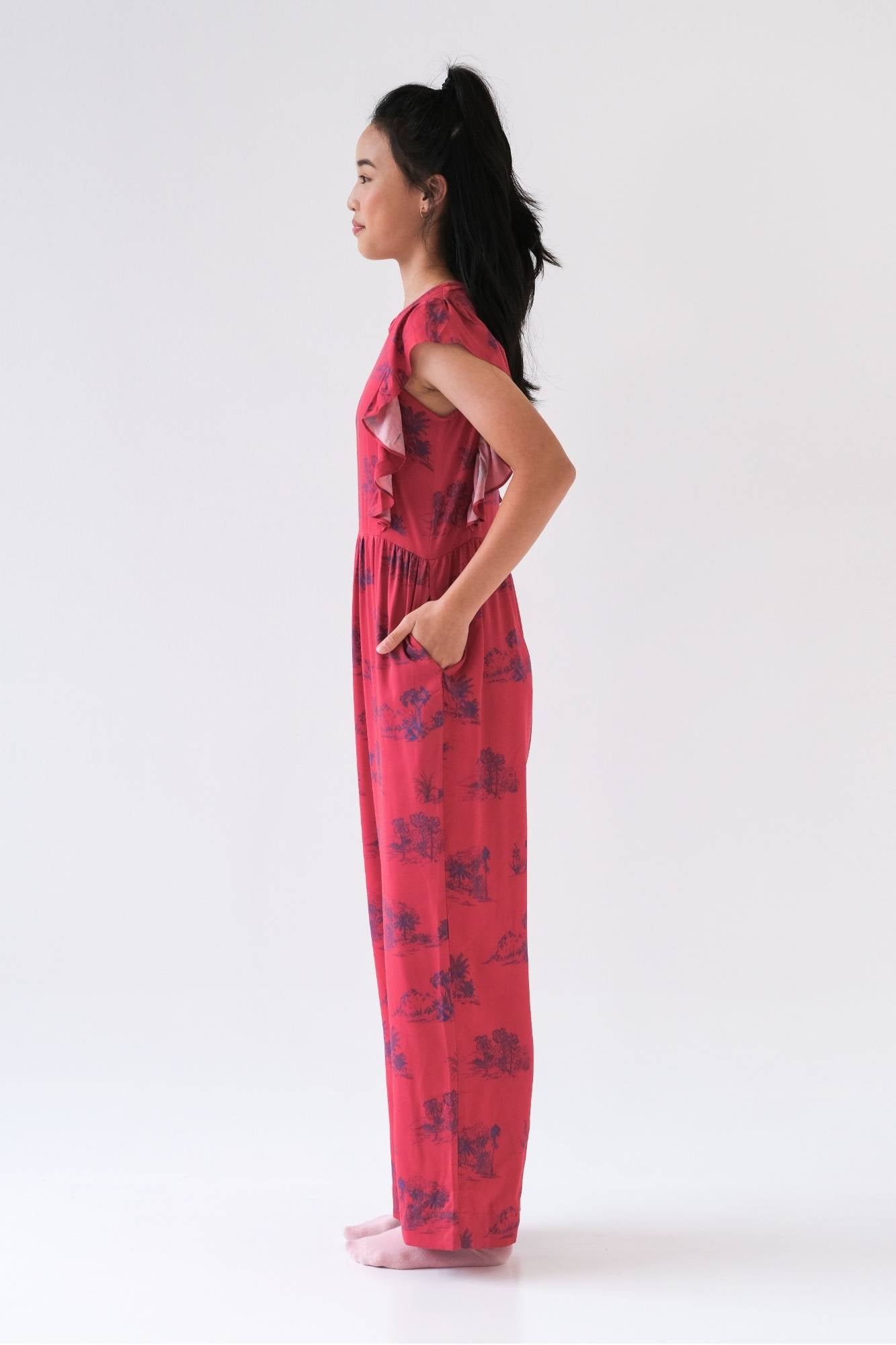 Modern Toile Tweens Holly Jumpsuit