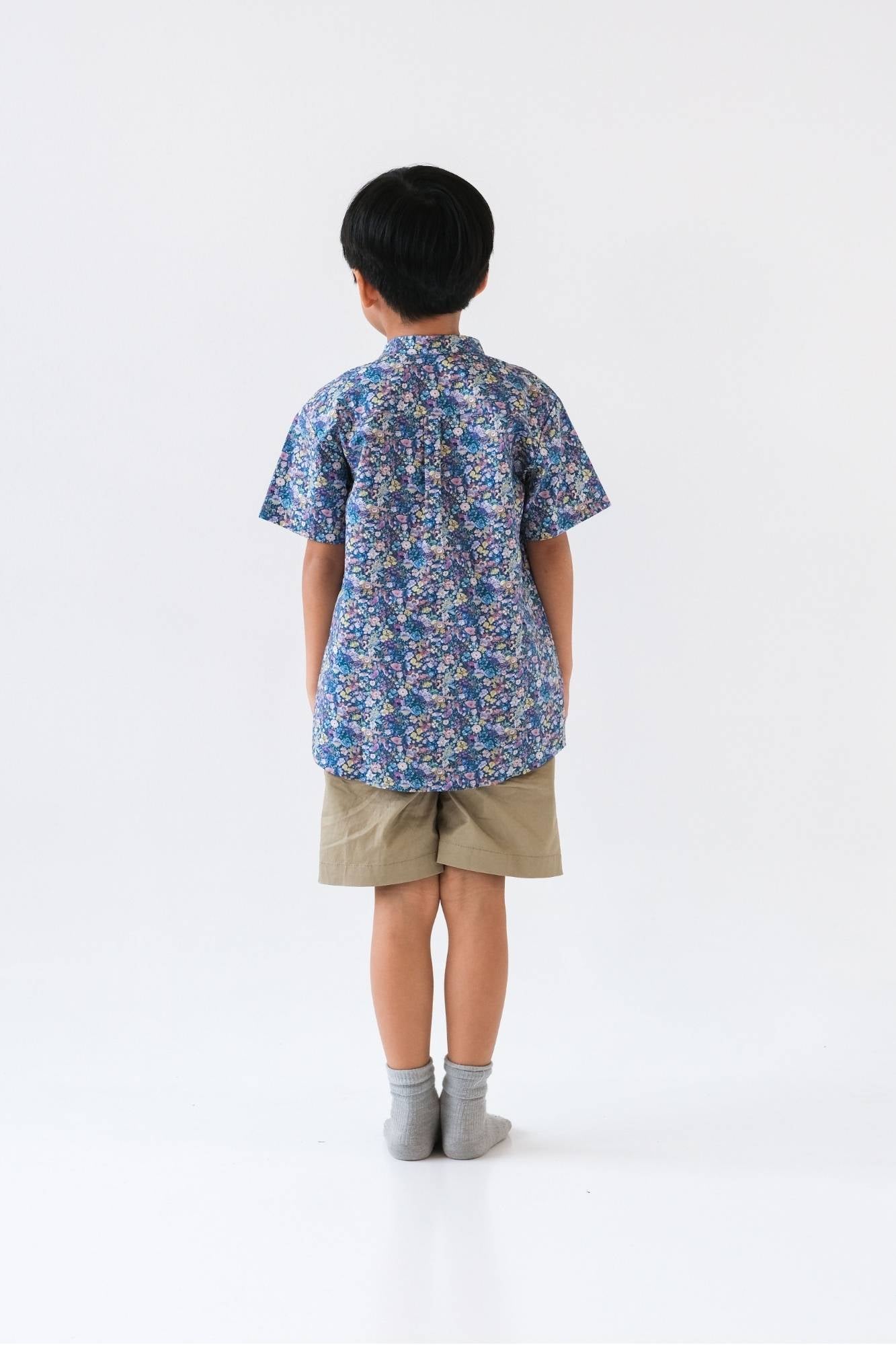 Night Garden Liberty Mandarin Shirt